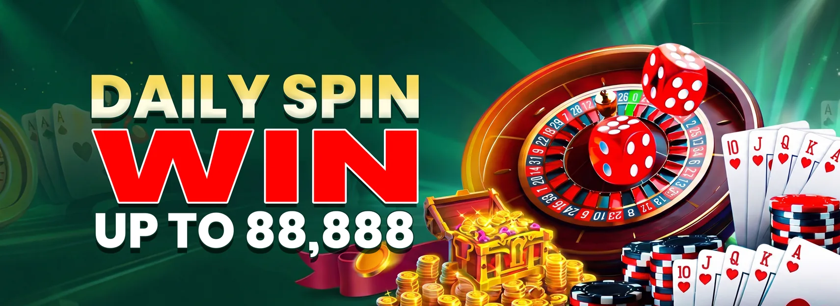 Spin daily to win up to ₱88,888