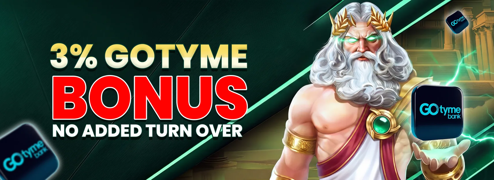 3% back on every GoTyme deposit